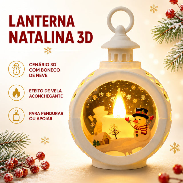 Luminária De Natal Luz Quente Sem Fio Com Alça Vintalux